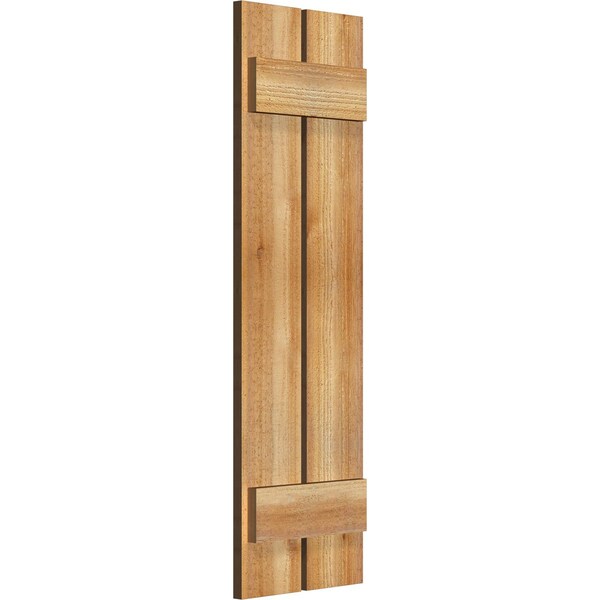 Spaced Board-n-Batten Shutters, Rough Sawn Western Red Cedar, 11 1/4W X 37H